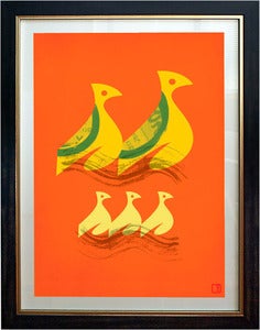 Image of Speedy Birds Art Print Framed