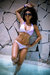 Image of PURPLE SNAKESKIN BIKINI