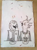 Image of Birds Tea Party - A4 print