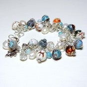 Image of Womens Handmade Beaded Charm Bracelet