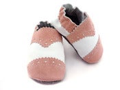 Image of Baby Brogue - white/pink $44.00
