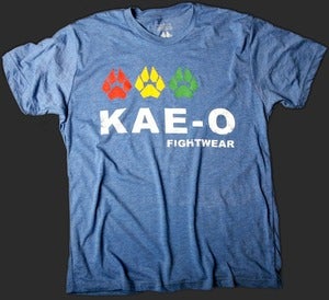Fightwear 3-Paws Men's Tri-Blend Tee - Blue