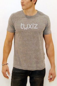 Image of TUXIZ BRAND GREY TRIBLEND TEE