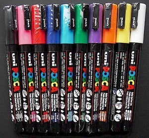 Image of POSCA PAINT PENS FINE TIP
