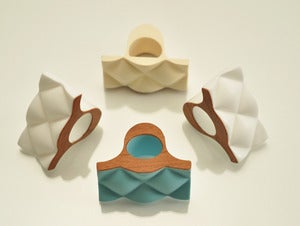 Image of WOOD AND DIAMOND RINGS