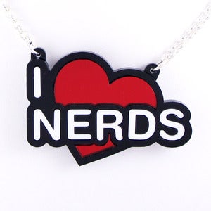 Image of I Heart Nerds Necklace