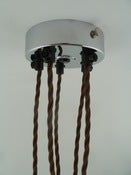 Image of ceiling rose | multiple outlet | retro silver