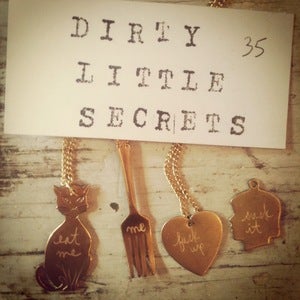 Image of dirty little secrets necklace (custom available!)