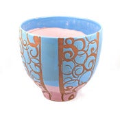 Image of Liz Kinder Medium Bowl (Blue/Pink)