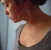 Image of funky hoop earrings