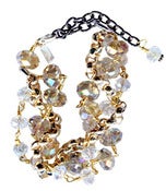 Image of Iryn Boho-Chic Clear Crystal Bracelet