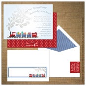 Image of Invitations | Baby Shower<BR>{Toot Toot, Chugga Chugga}