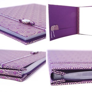 Image of Deco Glamour 12" x 12" handcrafted scrapbook / photo album