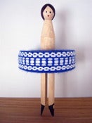 Image of Vintage Braid Peg - Bright Blue