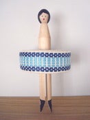 Image of Vintage Braid Peg - Blue woven