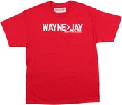 Image of "WAYNE IS GREATER" TEE | RED / WHITE