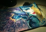 Image of The Water: Lady Peacock (print)
