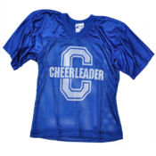 Image of Royal Blue Cheerleader Authentic Mesh Jersey