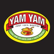 Image of Yam Yam, love one hate one 100% Bostin - Design - Black, available as Tee Shirt and Poster