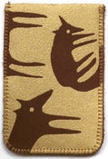 Image of Gold Foxes Card Holder