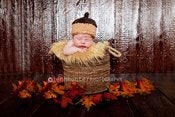 Image of Acorn Hat Newborn Handspun Crochet Pattern (pdf #80)