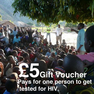 Image of £5 Give-a-Gift Card & Voucher: Pays For One Person to Get Tested For HIV