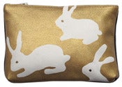 Image of Gold Rabbits Purse Small