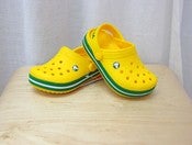 Image of Crocs - Crocband Kids Nation Australia - Yellow/Kelly Green