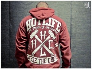 Image of *BRAND NEW* HOTLIFE - "WE'RE THE CREW ZIP UP" HOODIE
