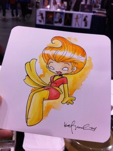 Image of original CUSTOM 6" x 6" painting