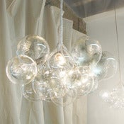 Image of 12k White Gold Large Bubble Chandelier
