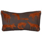 Image of Suede Brown Fox Large Purse 