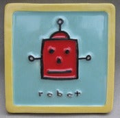 Image of Red Robot Tile