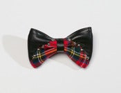 Image of  Christopher Chaun "Monaco Tartan" Studded Bow Tie