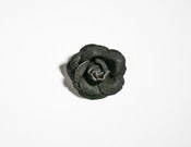 Image of "Florena Rustic" Leather Rose Brooch