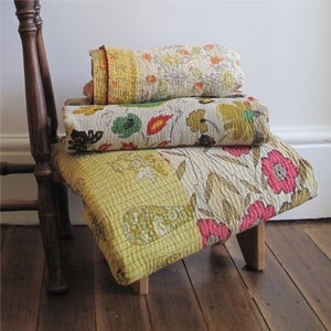 Image of Orange / Yellow Double Vintage Throw