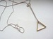 Image of Sautoir triangle en laiton
