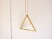Image of Sautoir triangle en laiton