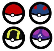 Image of Pokeball Button Badges