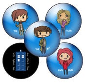 Image of Doctor Who Button Badges