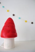 Image of Lampe veilleuse champignon rouge