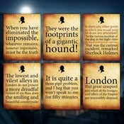 Image of Sherlock Holmes: Set of 6 Quotations, 10x8 prints, Baskervilles, London etc
