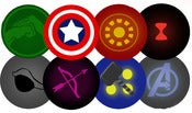 Image of Avengers Button Badges
