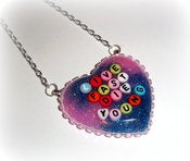 Image of Live Fast Die Young Resin Necklace