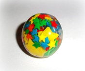 Image of Rainbow Brite Resin Stars Dome Cocktail Rings