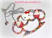 Image of Kawaii Glam Candy Sprinkles Kitty Knuckles Necklace