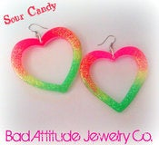 Image of Big Scene Heart Earrings