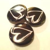 Image of 3 heart badges