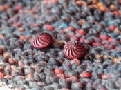 Image of The dark pink Vintage Studs