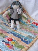 Image of Doll quilt - tea party